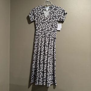 Karina Cecilia V Neck Fit And Flare Midi Dress with Pockets Size XS